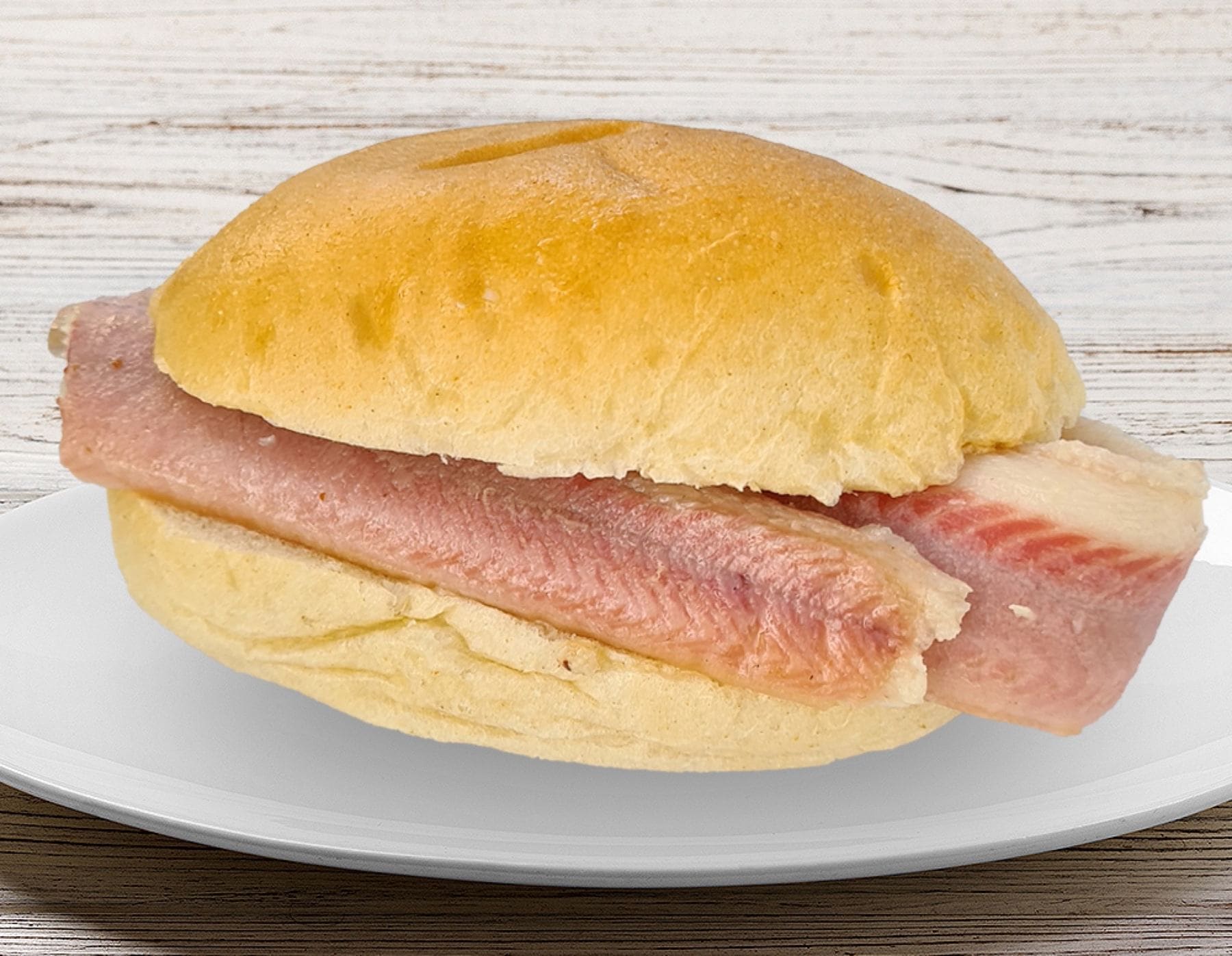 Brötchen mit geräuchertem Aal.